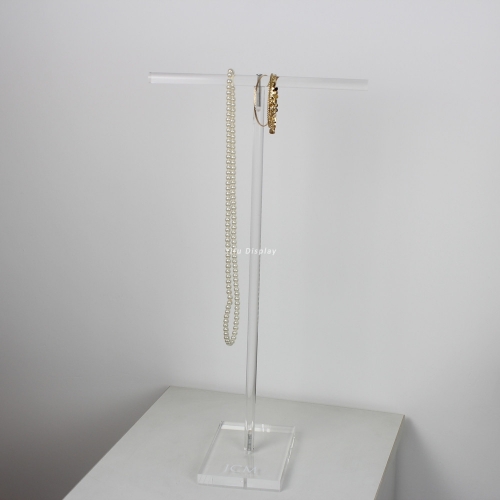 Acrylic T-bar Jewelry Display Stand