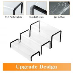 Enhance Your Display with a Black Clear Acrylic Heightened Display Stand
