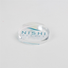 Round Plexiglass Logo Block