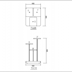 MDF Store Display Shelves