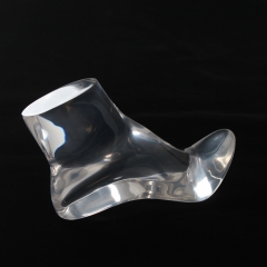 Acrylic crystal shoe mannequins