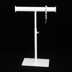 White T Bar Jewelry Display Stand
