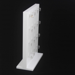 White Acrylic Earring Display Stands