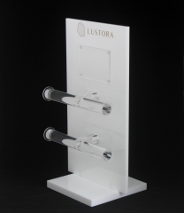 White Acrylic T-bar Jewelry Stand