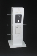 White Acrylic Jewellery Rotating Stand