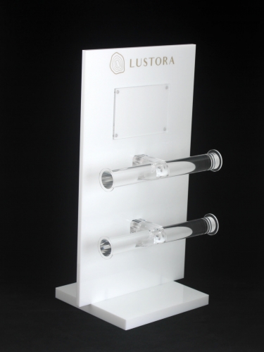 White Acrylic T-bar Jewelry Stand