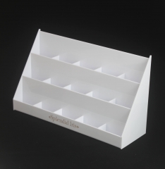 White Acrylic Earring Display Cards Stand