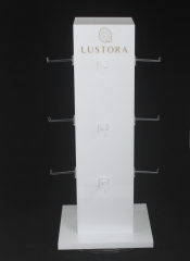 White Acrylic Jewellery Rotating Stand