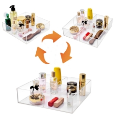 Organize Your Space with a Stylish Transparent Acrylic Tray