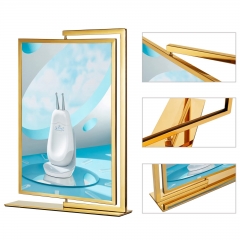 Upgrade Your Event Display with a Golden Rotating Poster Stand