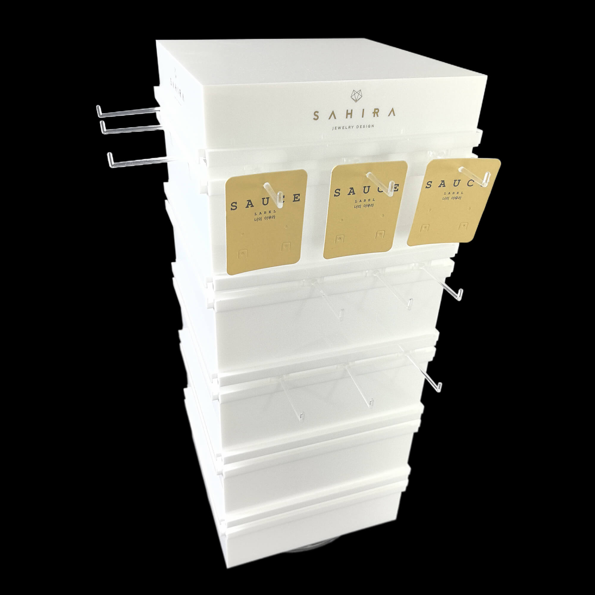 acrylic peg displays